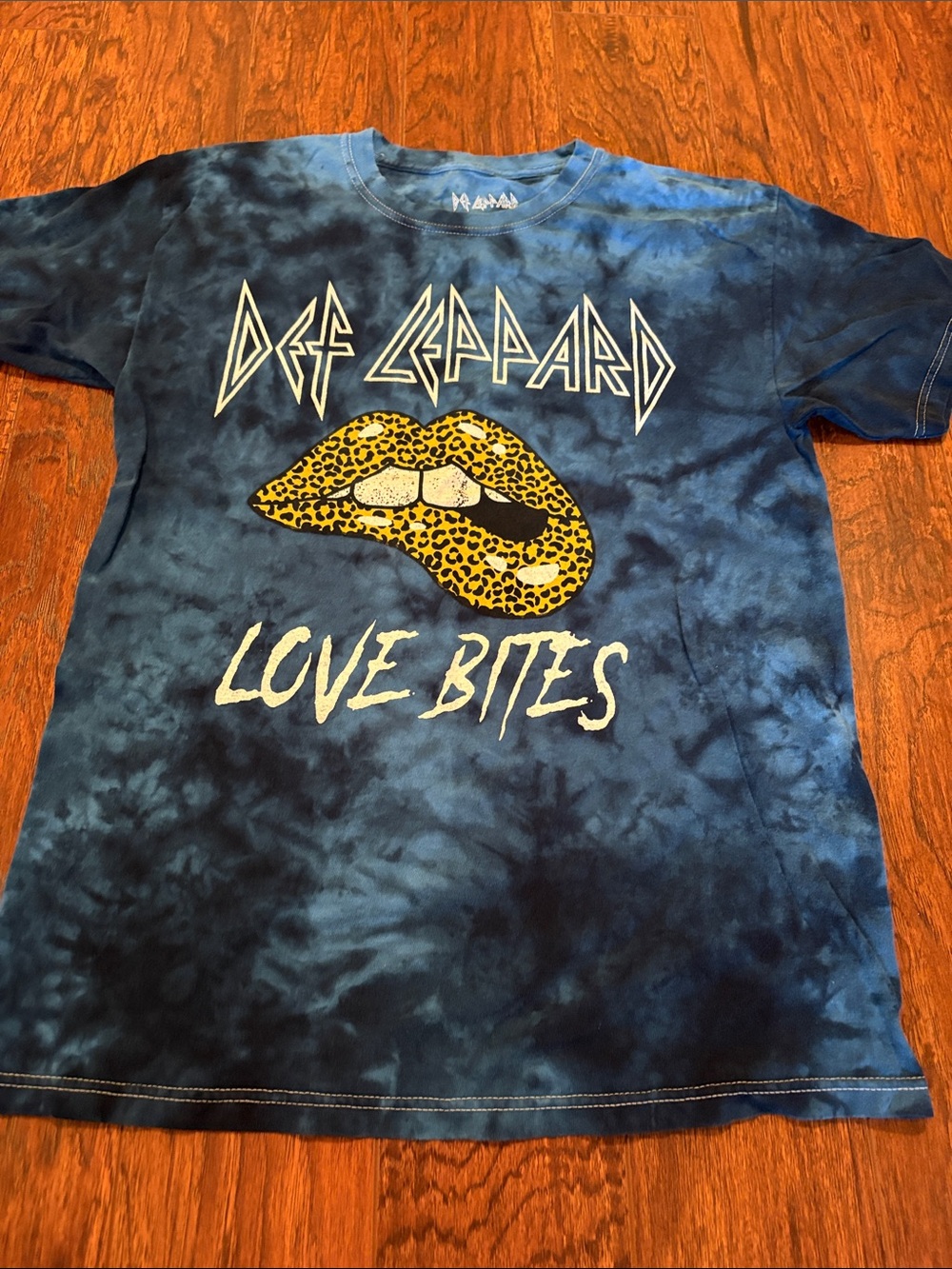 Def Leppard tie dye tee shirt